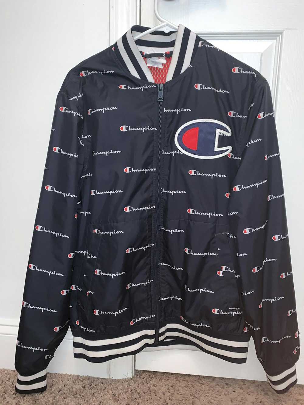 Champion Navy Blue Varsity Champion Jacket - image 1