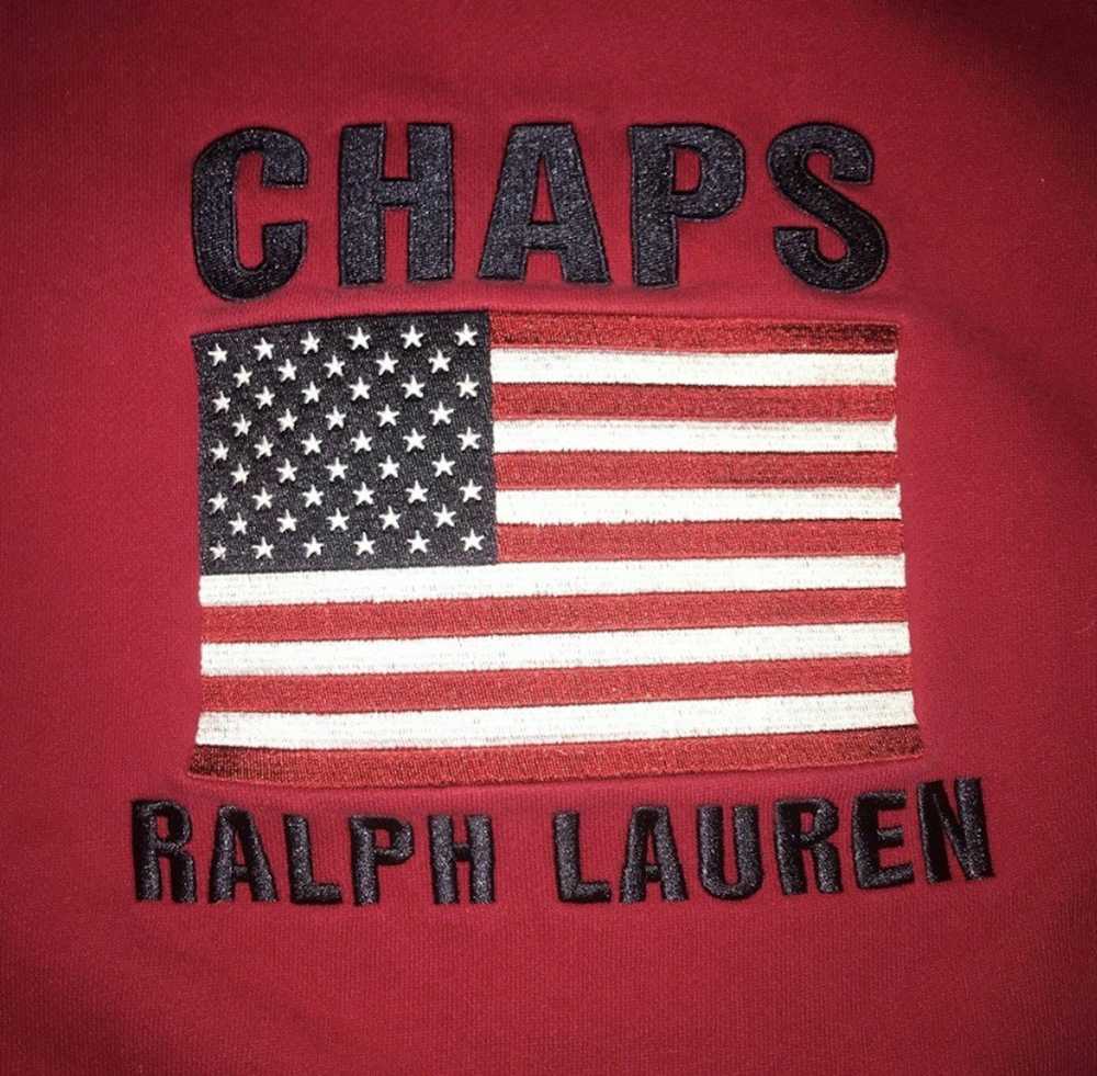 Chaps Ralph Lauren CHAPS Ralph Lauren Crewneck Red - image 2