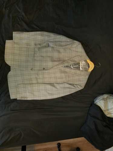 Egara Grey Checkered Blazer