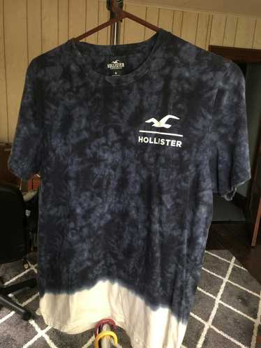 Hollister Cotton Embroidered Tiger Patch Tie Dye Curved Hem T-Shirt Large  Women