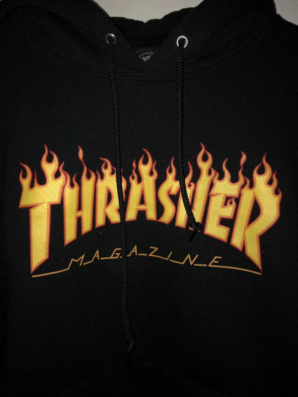 Thrasher Thrasher Flame Logo Black Hoodie - image 2