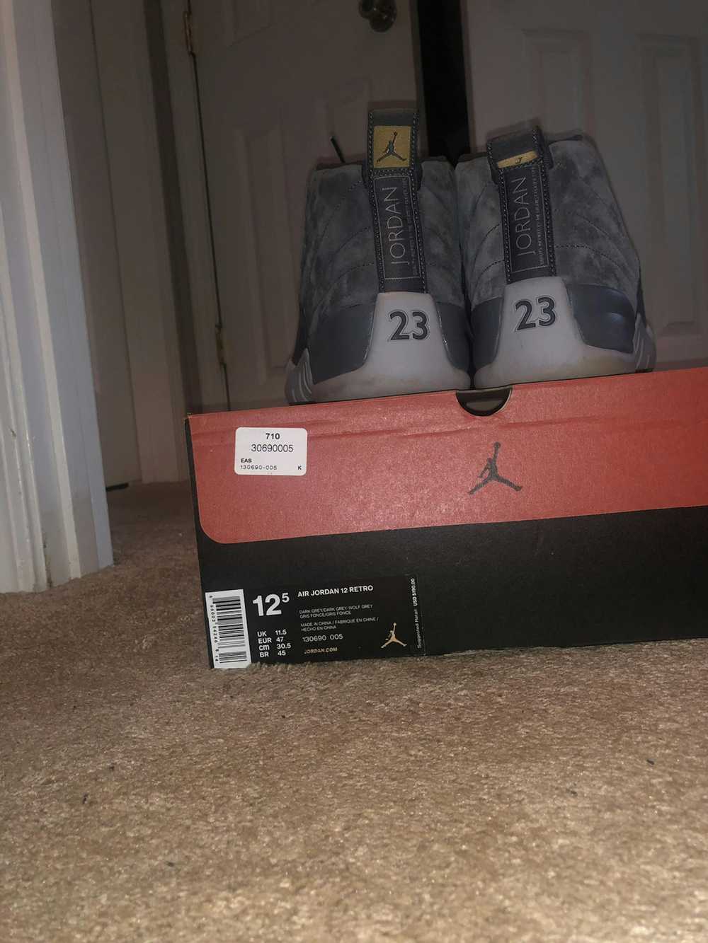 Jordan Brand Jordan 12 Dark Grey size 12.5 - image 3