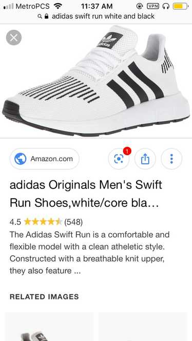 Adidas Adidas Swift Runs white/black/heather grey