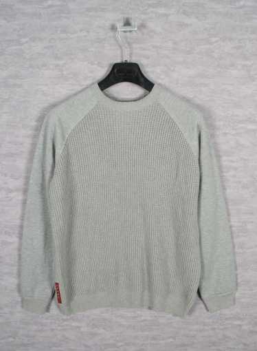 Prada grey cotton sweatshirt with badge