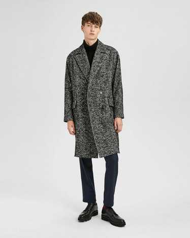 Theory Herringbone Double Breasted Coat