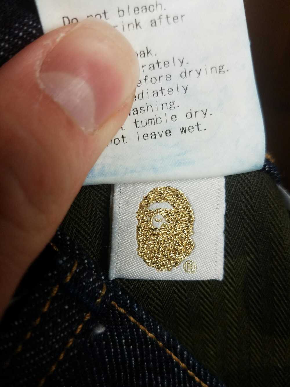 Bape Bape Indigo ABC Camo Jeans XL - image 4