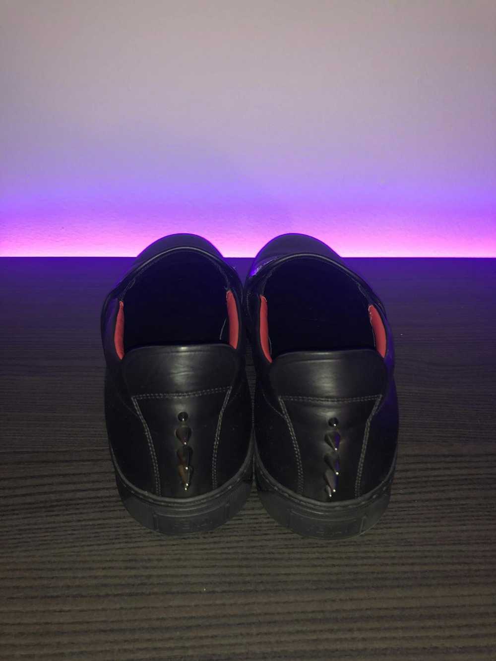 Fendi Fendi Black Leather Slip On’s - image 3
