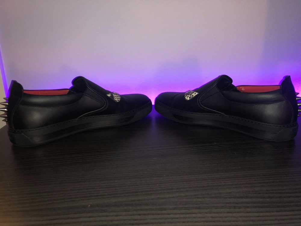 Fendi Fendi Black Leather Slip On’s - image 5