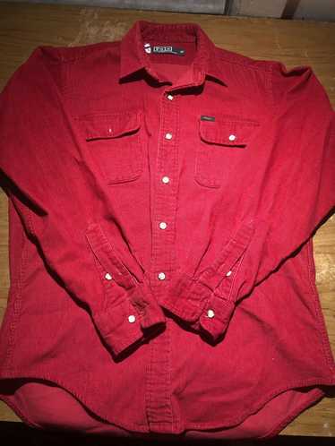 Polo Ralph Lauren Vintage 80’s Corduroy Polo Butt… - image 1