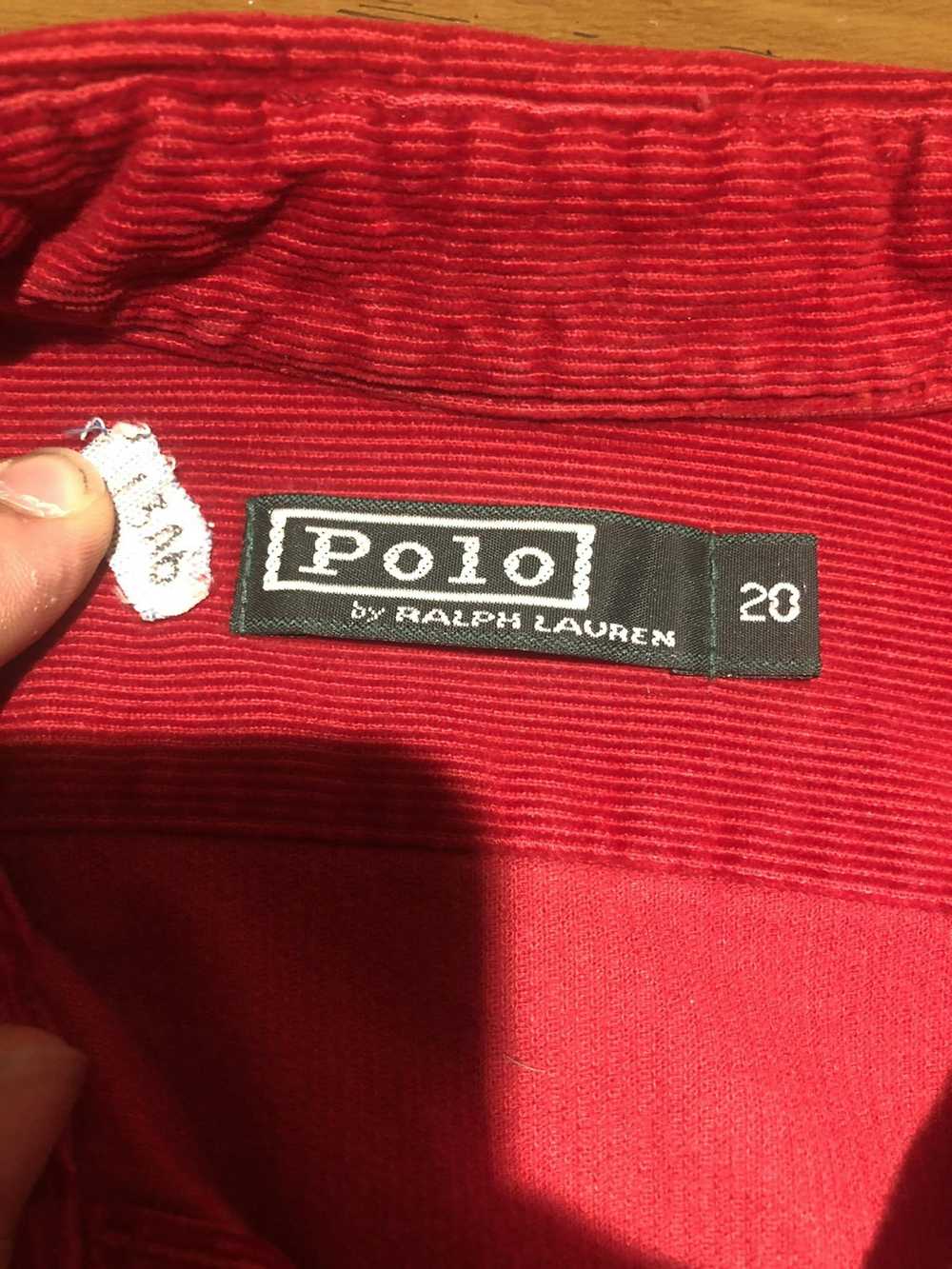 Polo Ralph Lauren Vintage 80’s Corduroy Polo Butt… - image 3