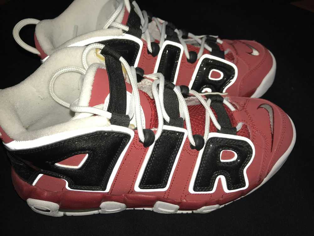 Nike Black and Red uptempos - image 2