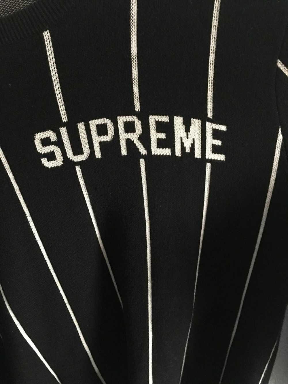 Supreme Supreme 13 AW Wide Pinstripe Sweater stri… - image 4