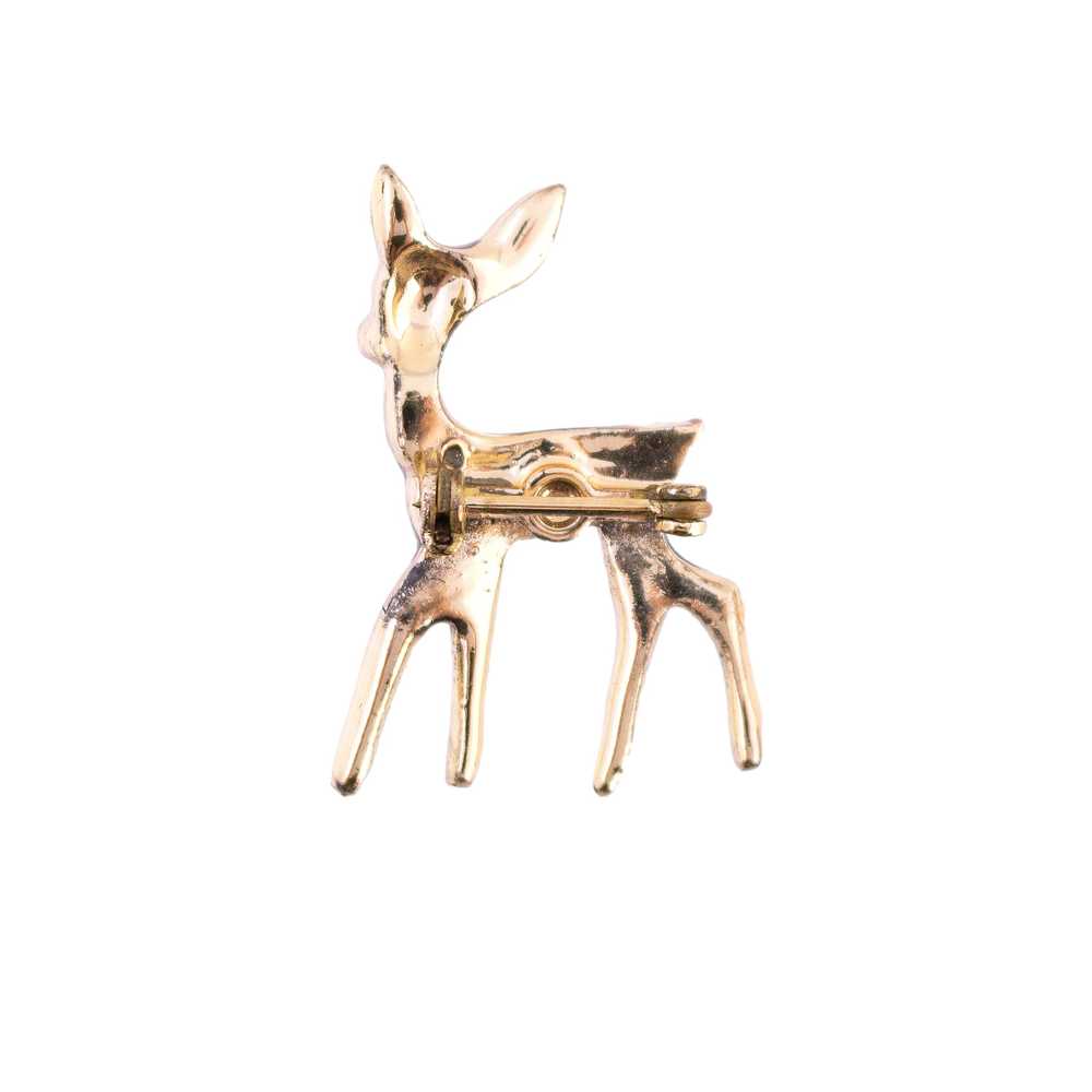 Vintage Kitschy Deer Brooch - image 3