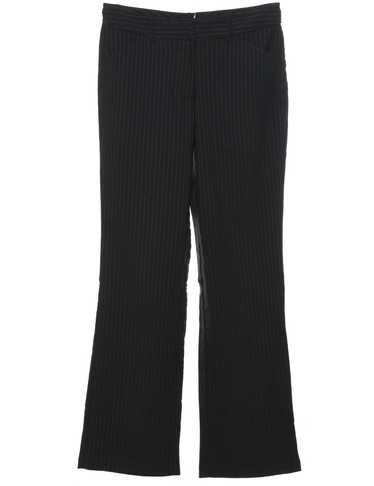 Pinstripes Black Trousers - W30 L31