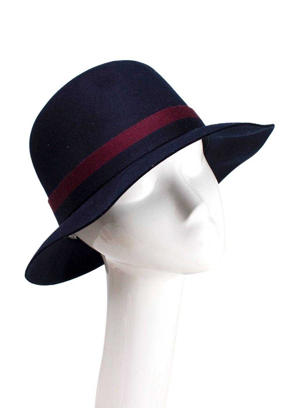 Managed by hewi Lock & Co London Navy Felt Hat wi… - image 3
