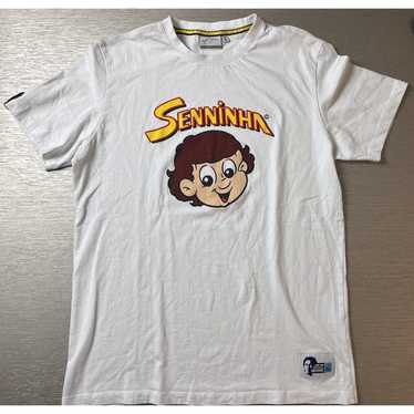Ayrton Senna Senninha T-Shirt Rare Collectible Whi