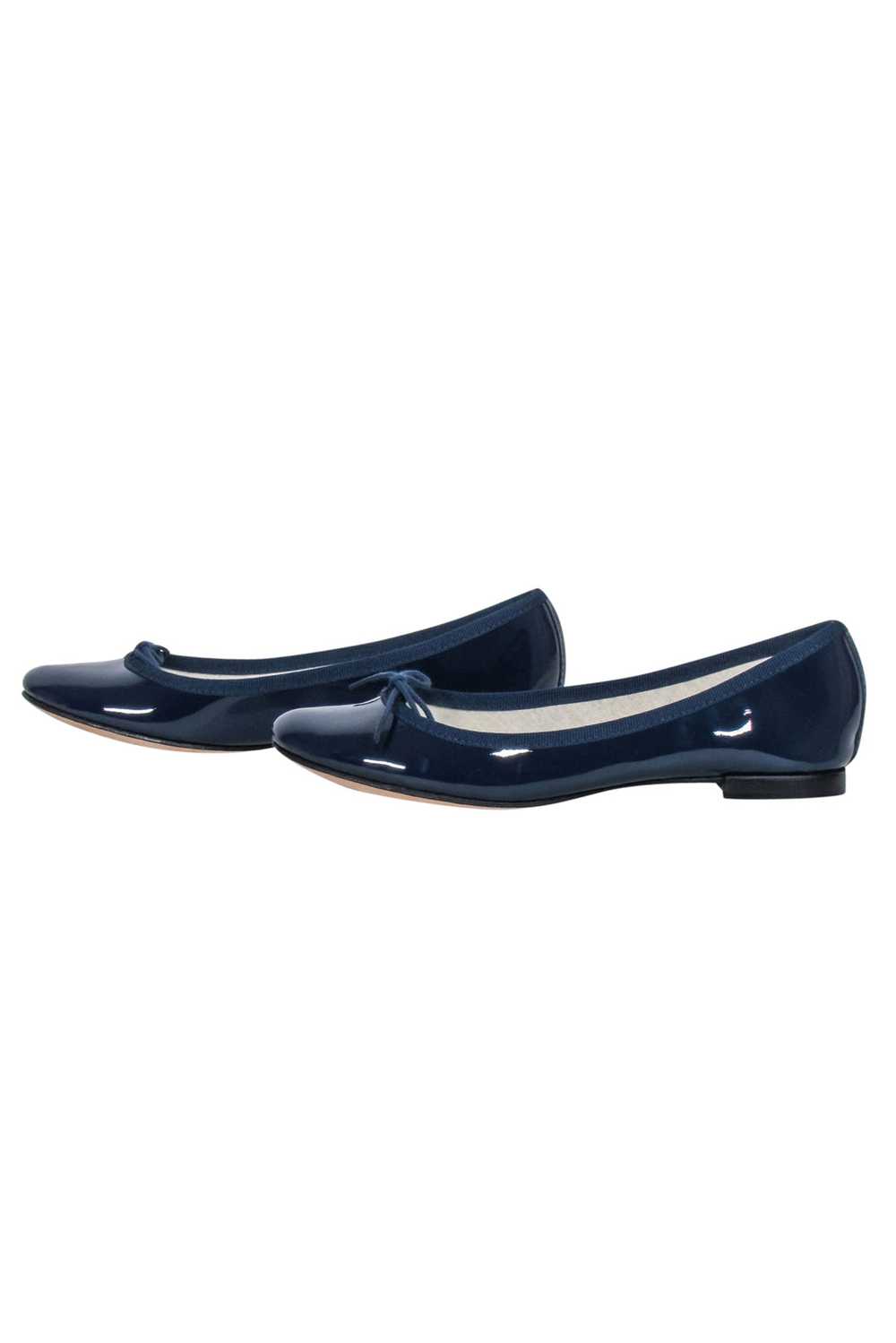 Repetto - Navy Patent Leather "Cendrillon" Ballet… - image 3