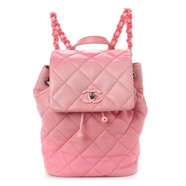 CHANEL Shaded Caviar Quilted Lacquered Drawstring… - image 1