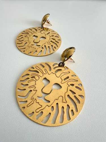 Anne Klein Lion Logo Earrings | Used, Secondhand,…