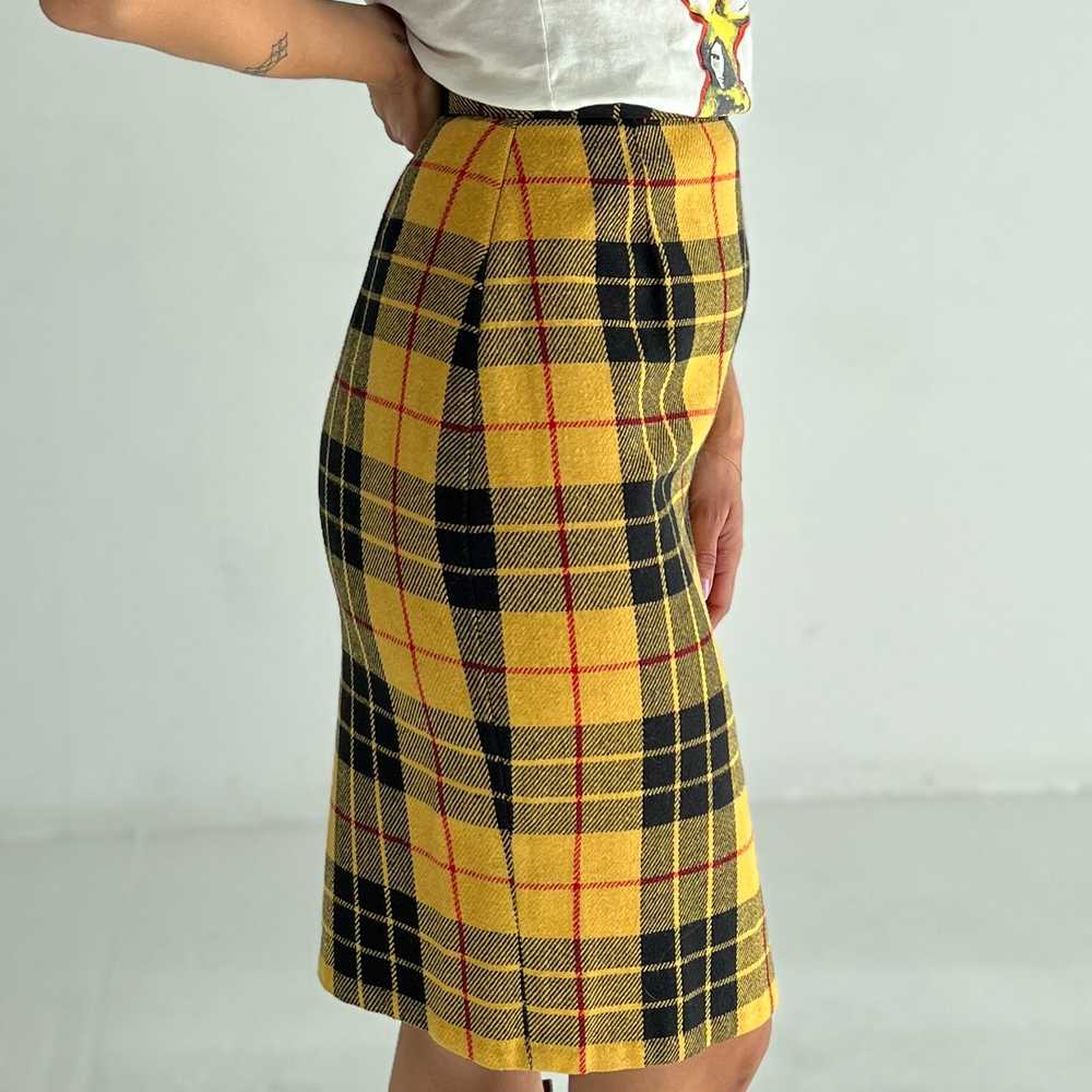 80s Vivian Plaid Skirt - image 2