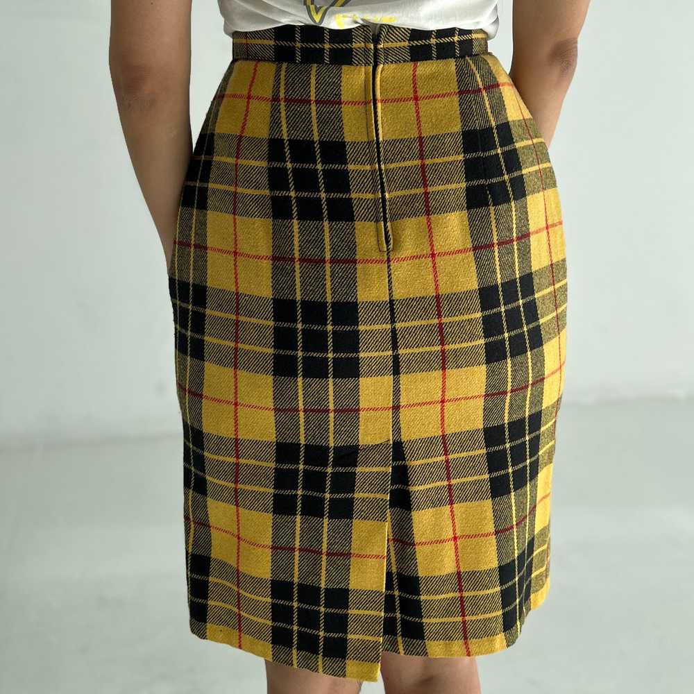 80s Vivian Plaid Skirt - image 3