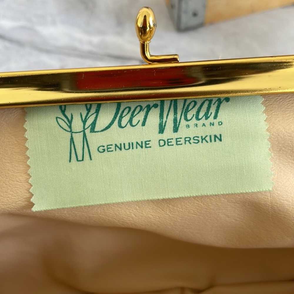 Deerwear brand genuine deer skin Leather small ha… - image 4