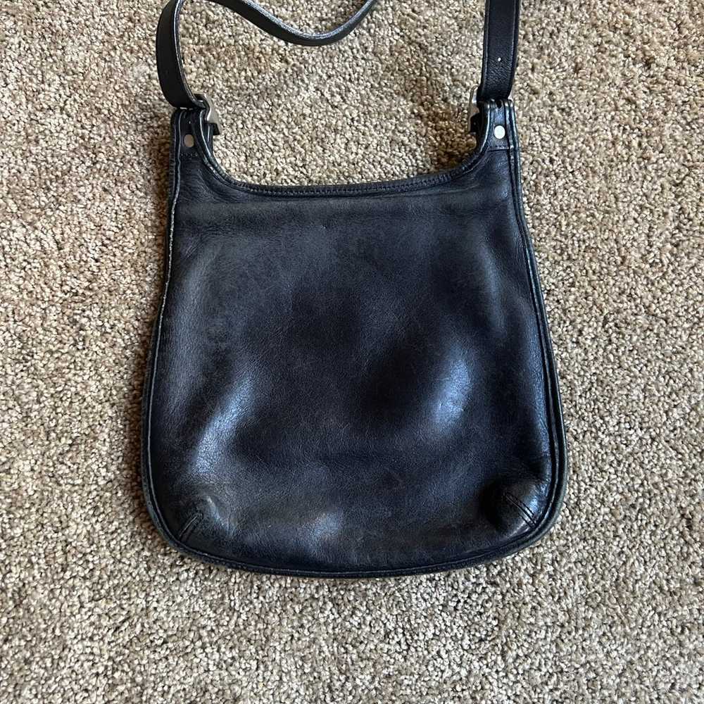 Vintage leather and suede coach satchel from 90s - image 6