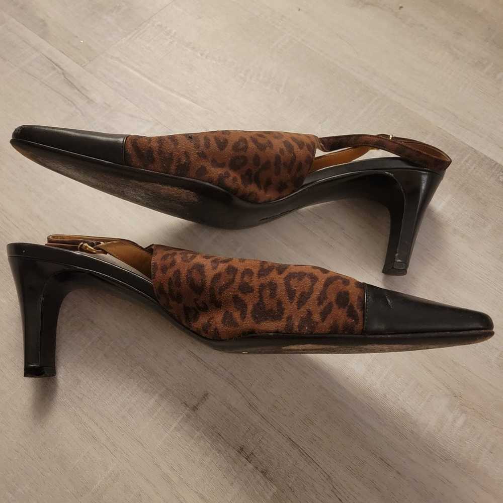 Salvatore Ferragamo Cheetah Print Slingback Pumps - image 8