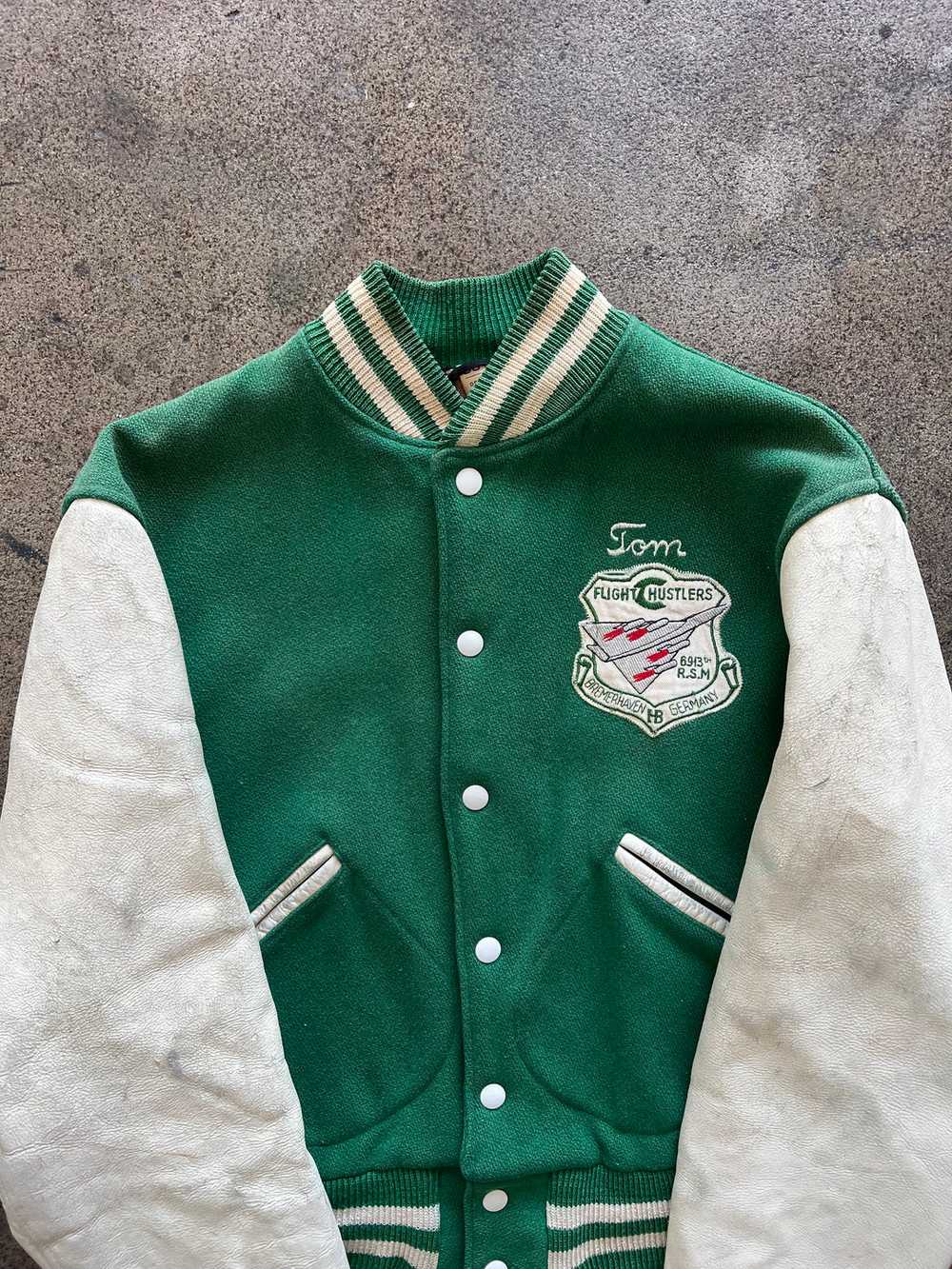 1950s Flight Hustlers Souvenir Varsity Jacket - image 2