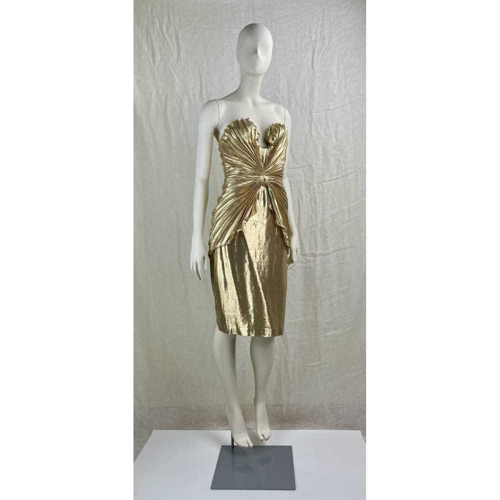 Thierry Mugler Silk mid-length dress - image 3