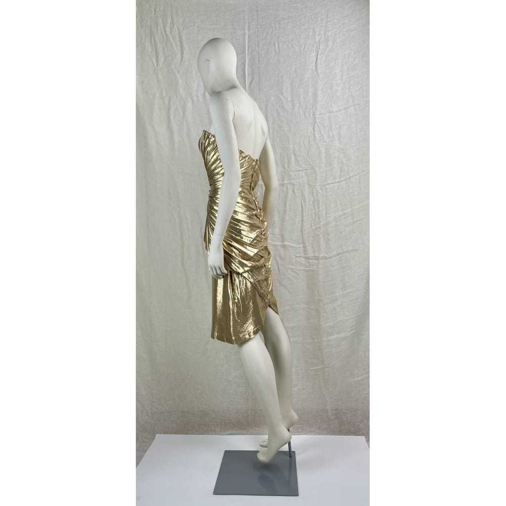 Thierry Mugler Silk mid-length dress - image 6