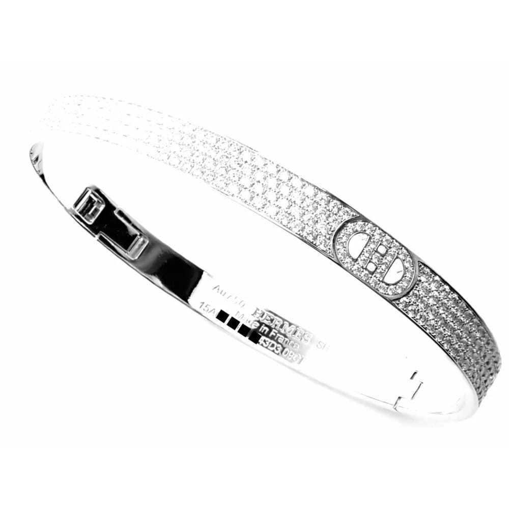 Hermès White gold bracelet - image 10