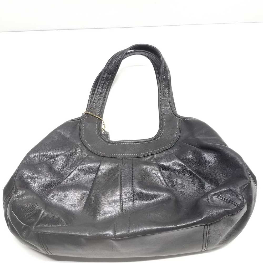 VTG COACH 12248 Ergo Black Leather Satchel Bag - image 1