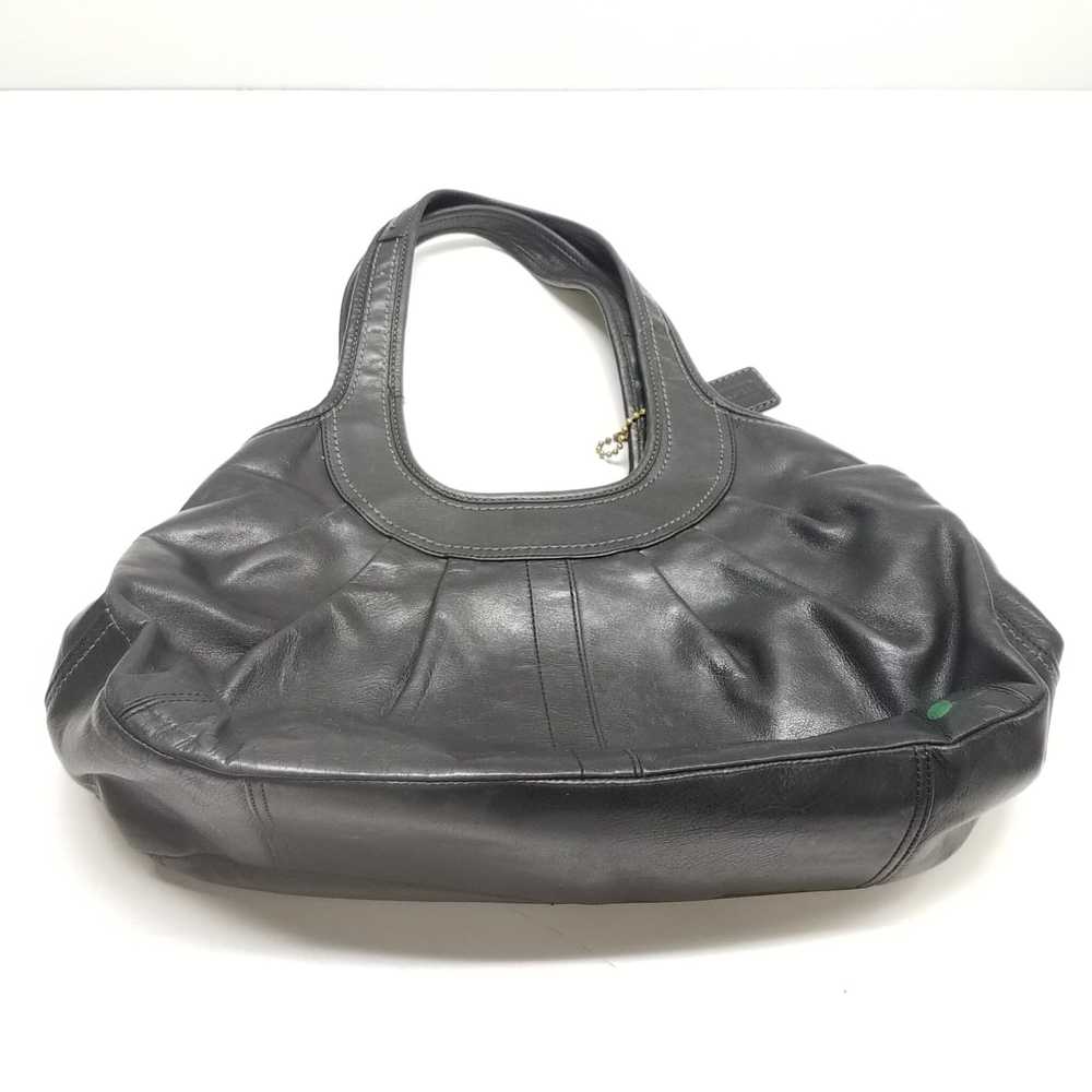 VTG COACH 12248 Ergo Black Leather Satchel Bag - image 2