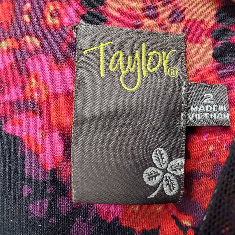 Taylor Multicolor Floral Midi Dress Women's 2 - image 4