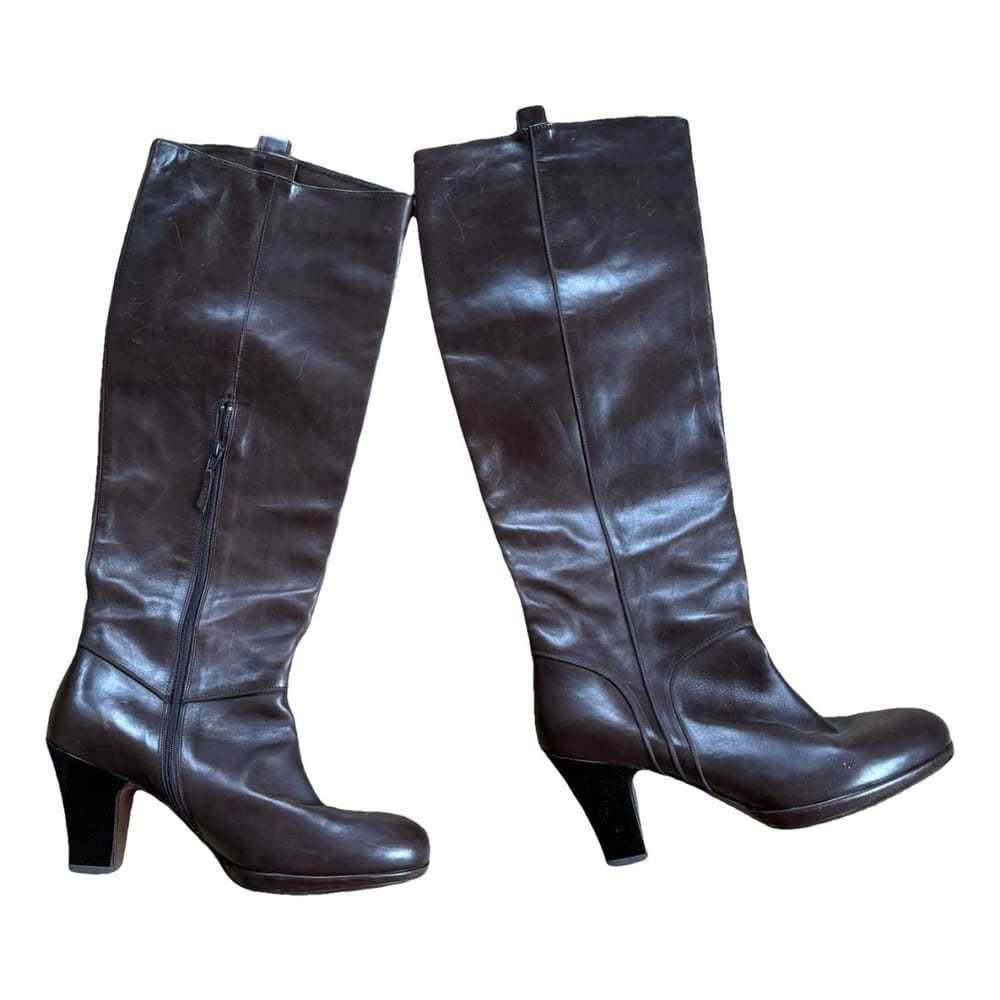 VIP【送料関税込】 DRIES VAN NOTEN LEATHER ASYMMETRIC BOOTS Dries Van Noten Glove Stretch Leather Wedge Boots - Bergdorf