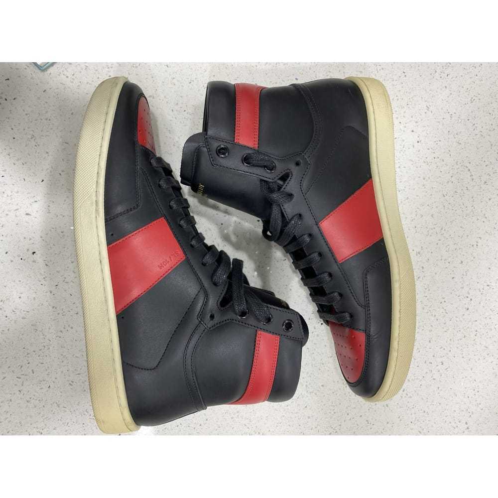 Saint Laurent Sl/100H leather high trainers - image 2