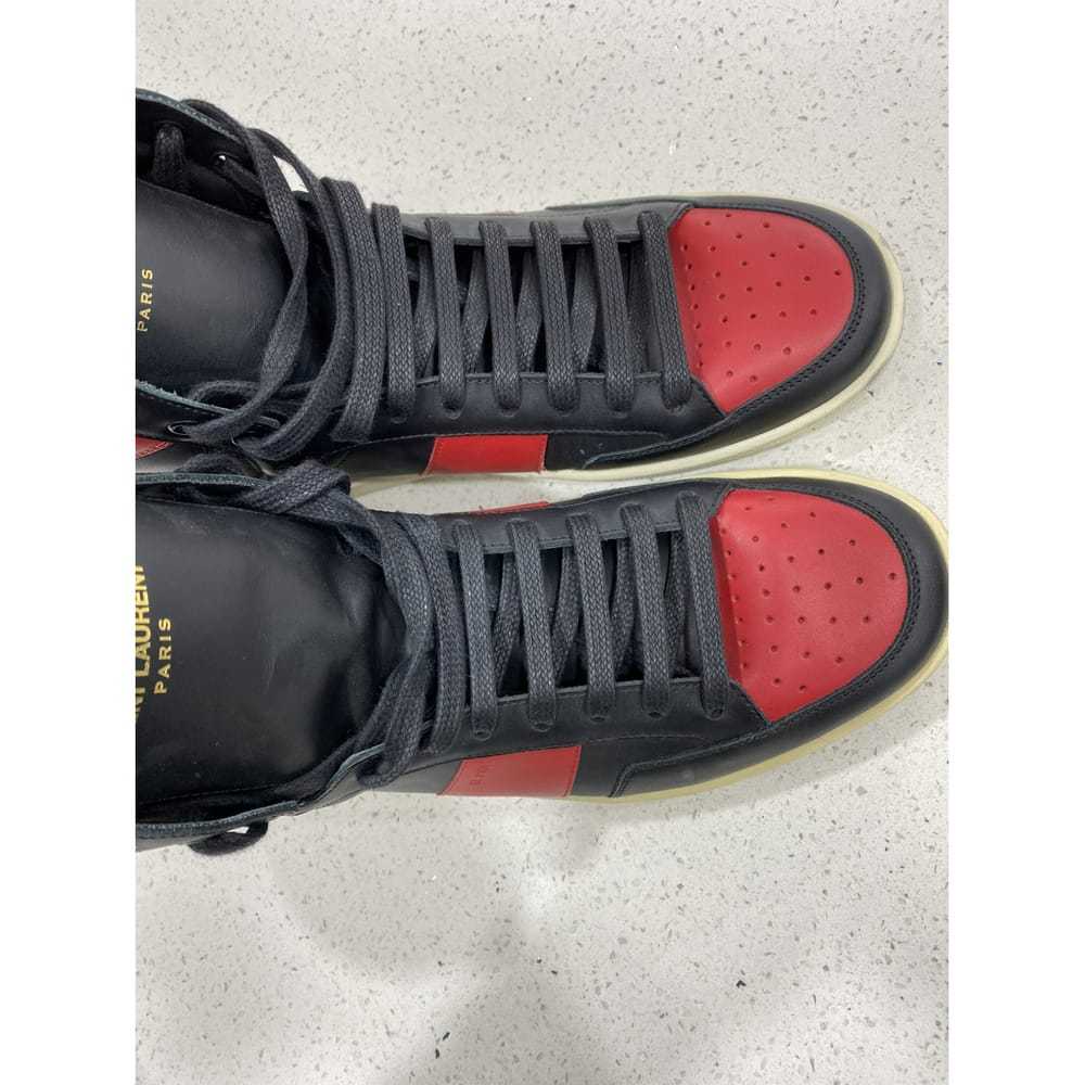 Saint Laurent Sl/100H leather high trainers - image 4