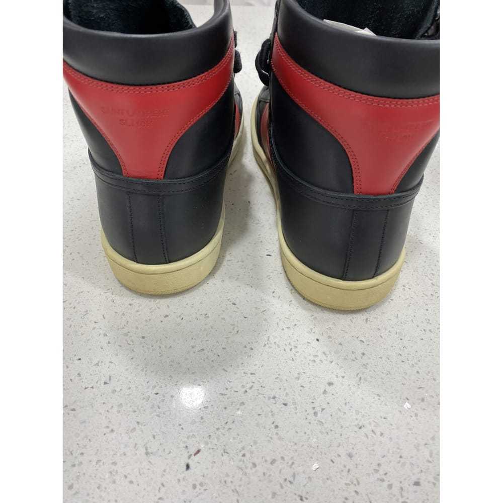 Saint Laurent Sl/100H leather high trainers - image 5