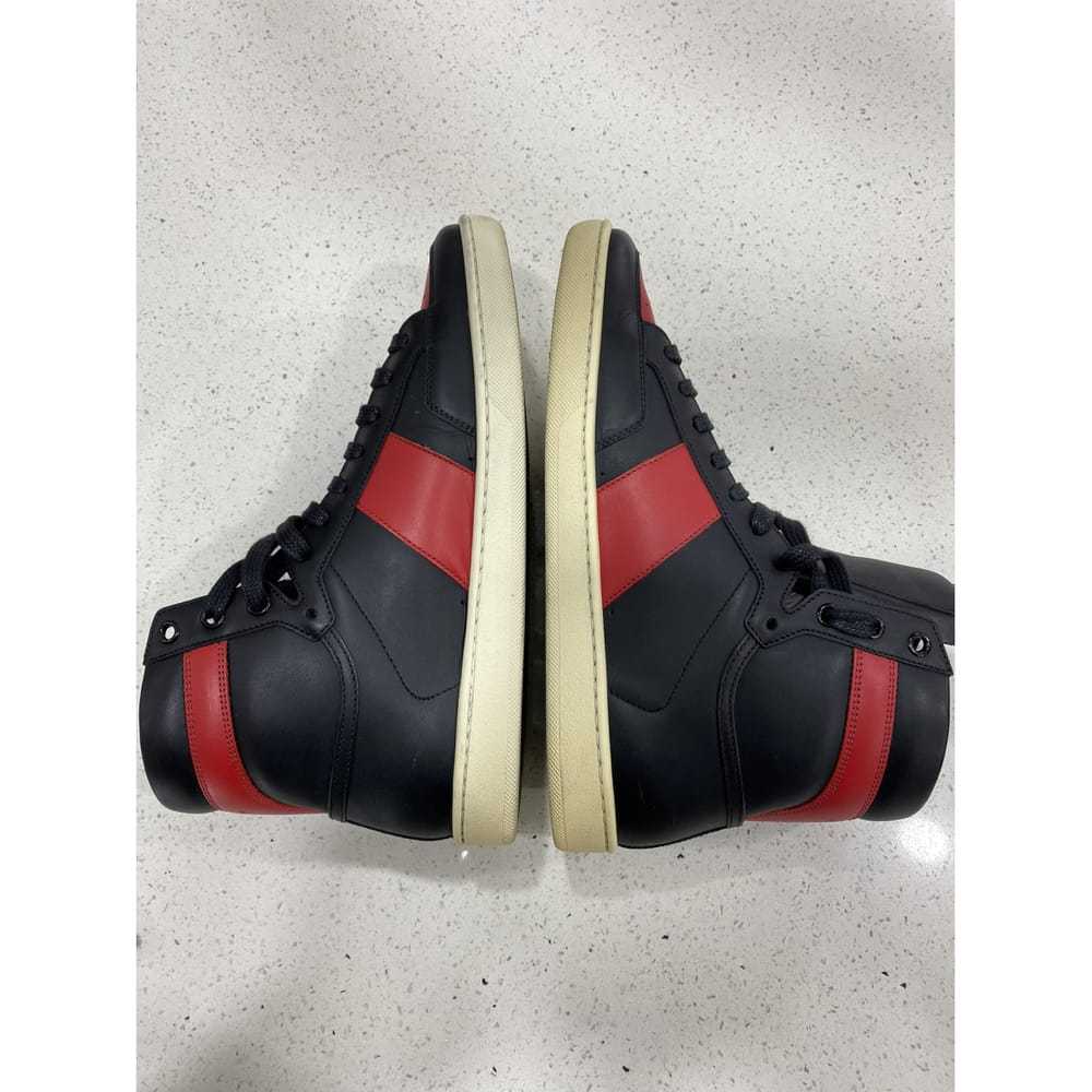 Saint Laurent Sl/100H leather high trainers - image 6