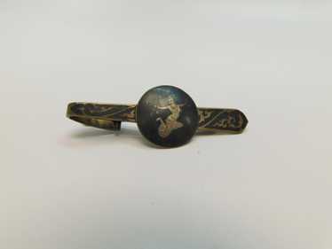 VNTG 925 Nielloware Siam Mid Century Tie Clip - image 1