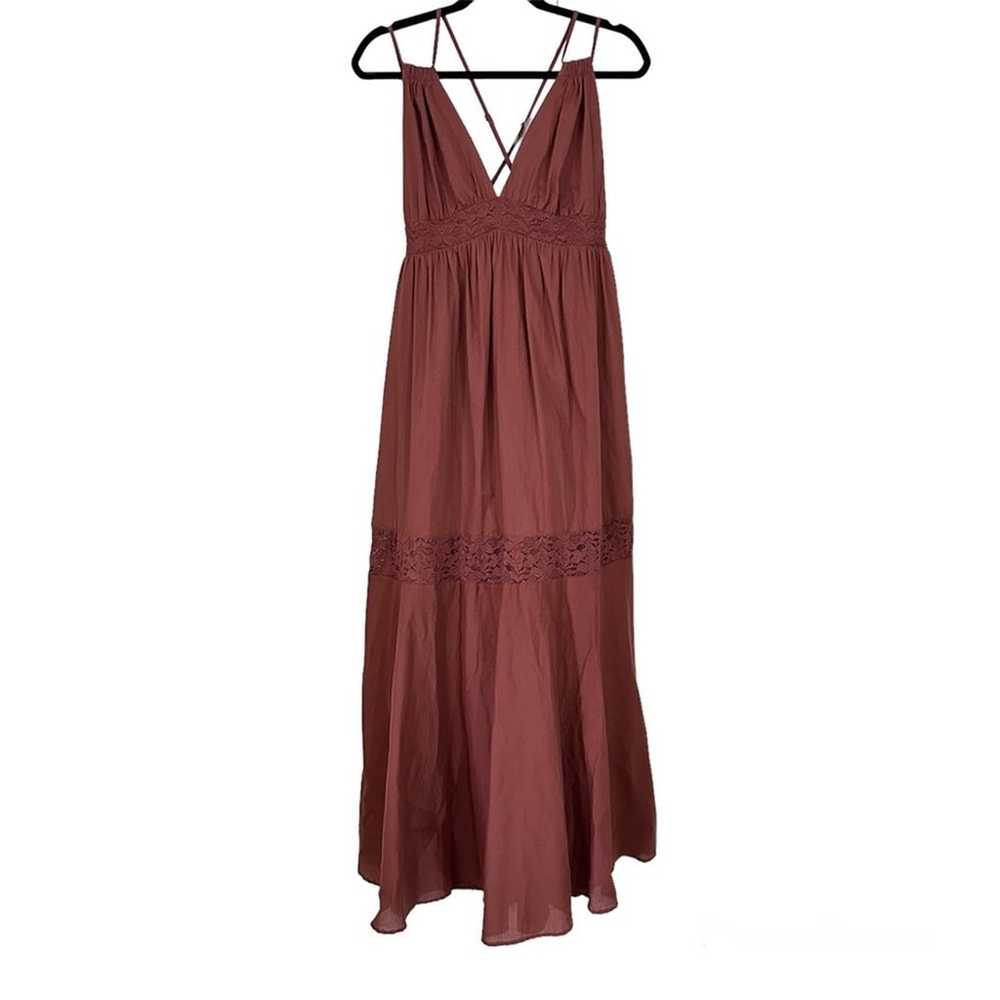 EUC Wishlist Apparel Lace Trim Detail Maxi Dress - image 5