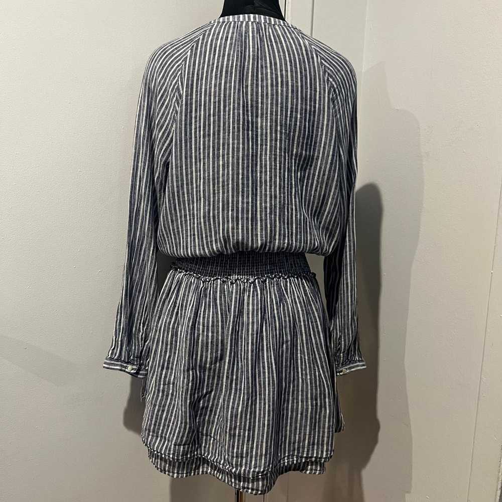 RAILS Jasmine Mini Dress Linen Blend Tibet Stripe… - image 12