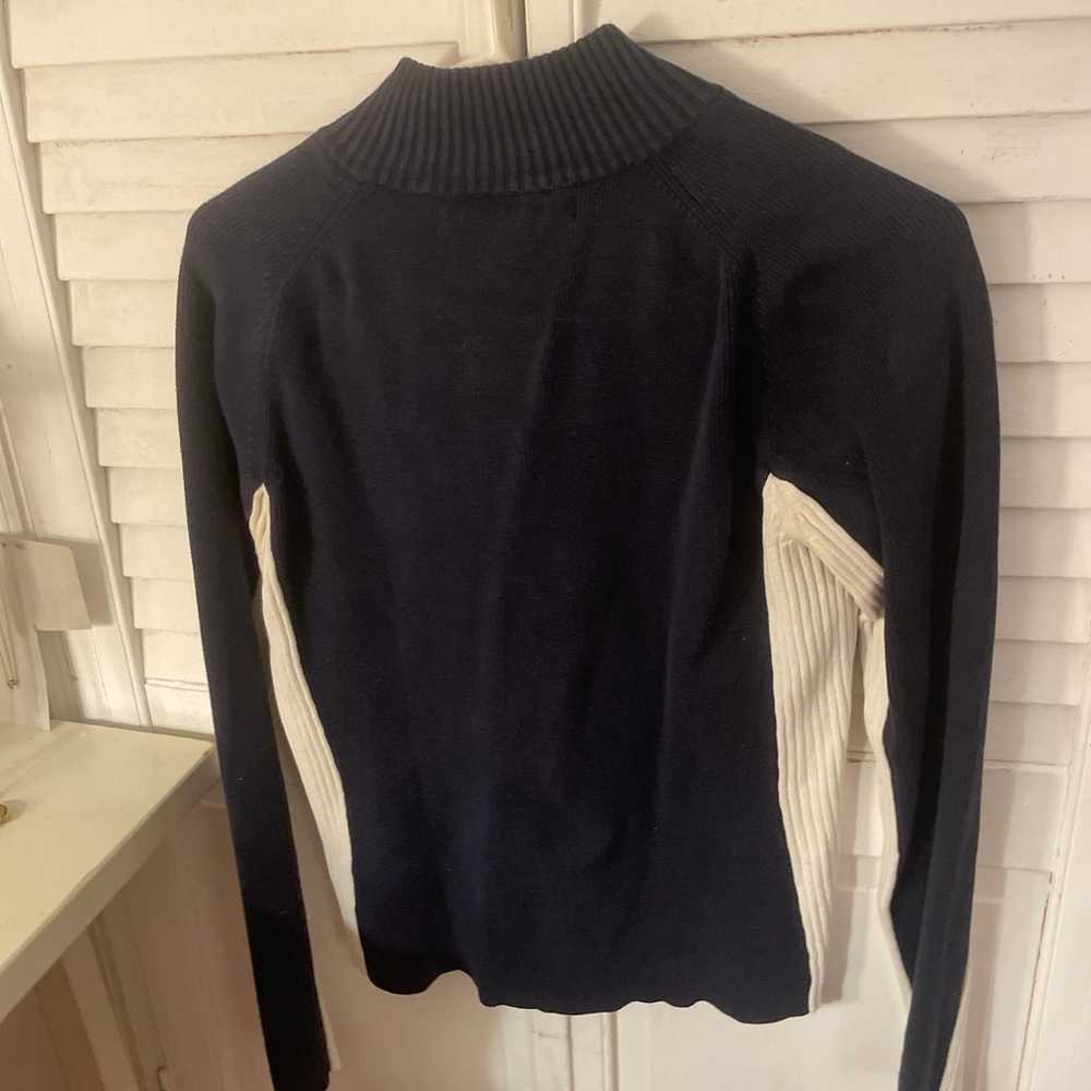 vintage Tommy Hilfiger navy blue turtleneck sweat… - image 3