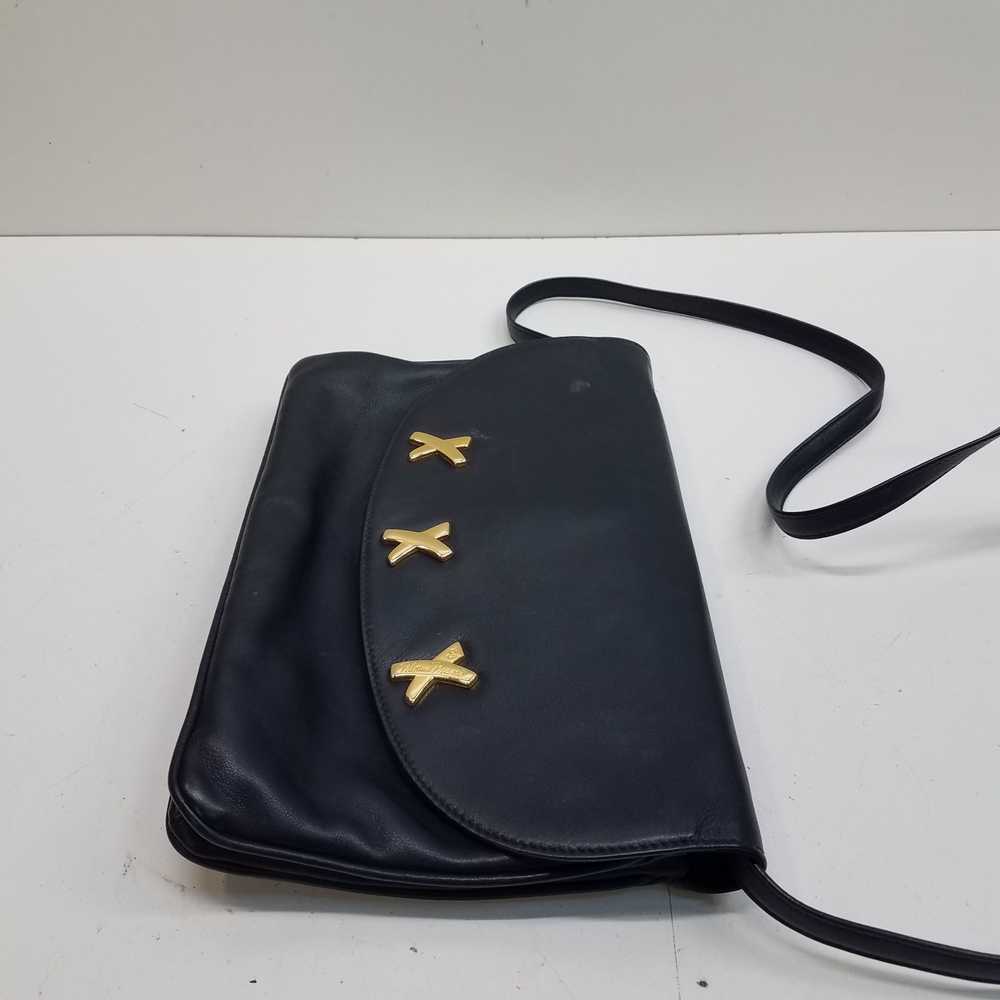 Paloma Picasso Leather Flap Crossbody Black - image 3