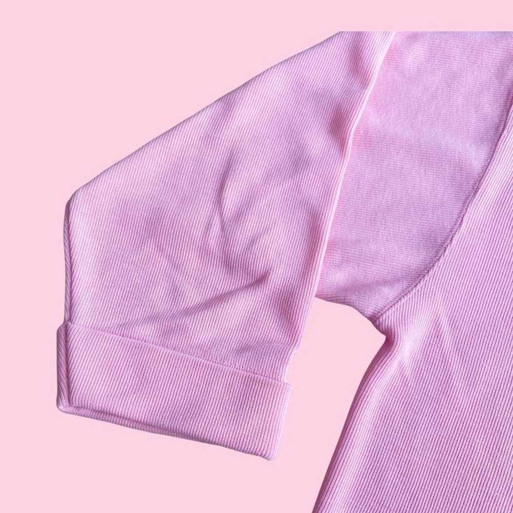 Vintage 1990s bubblegum pink long sleeve sweater - image 3