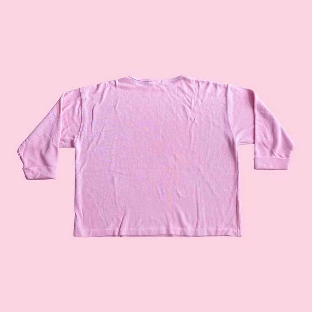 Vintage 1990s bubblegum pink long sleeve sweater - image 4