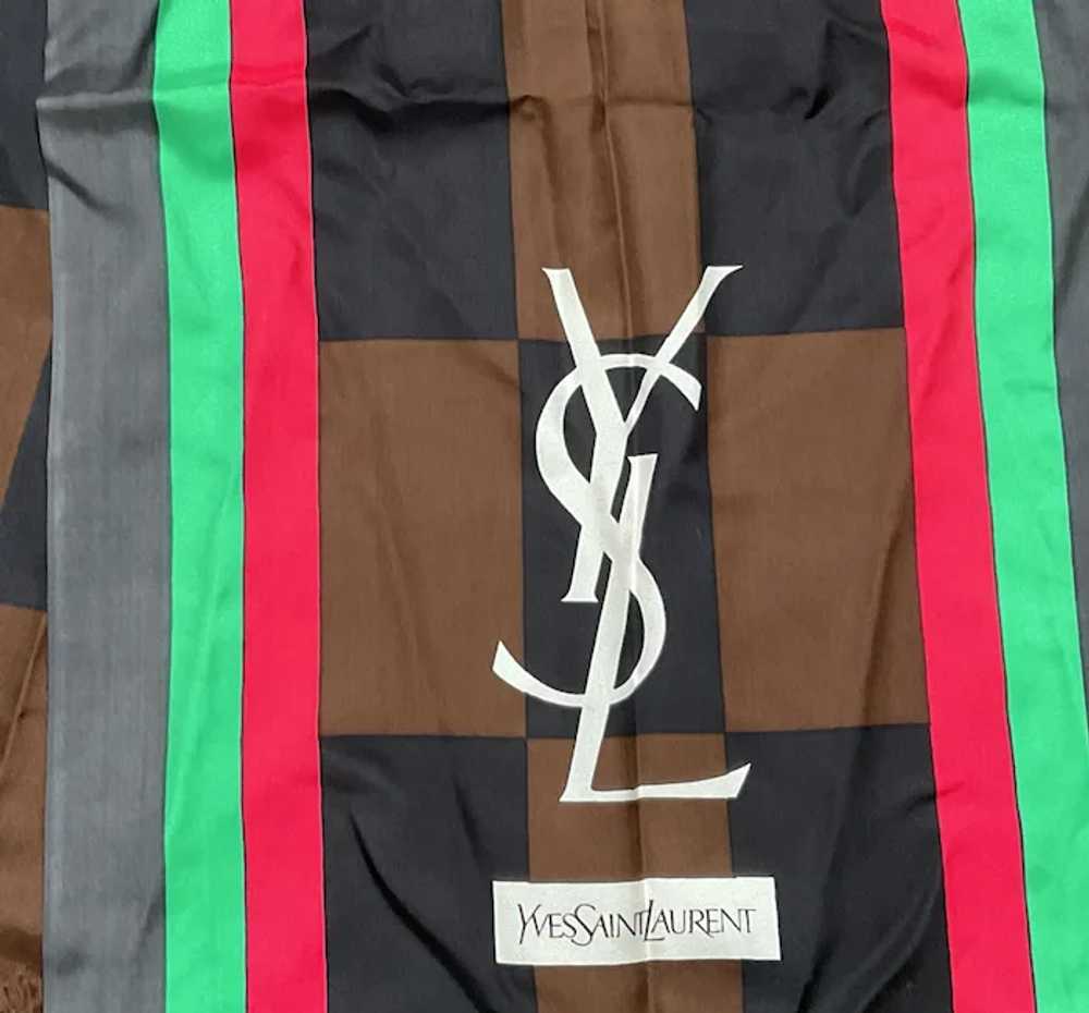 Yves Saint Laurent YSL Silk Scarf - image 2