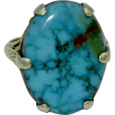 Antique 14K Natural Turquoise Ring
