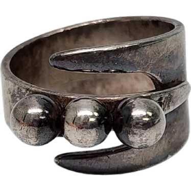 David Andersen Norway Sterling Silver Ball Wrap R… - image 1